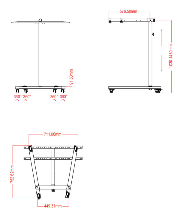 horizontal to vertical stand